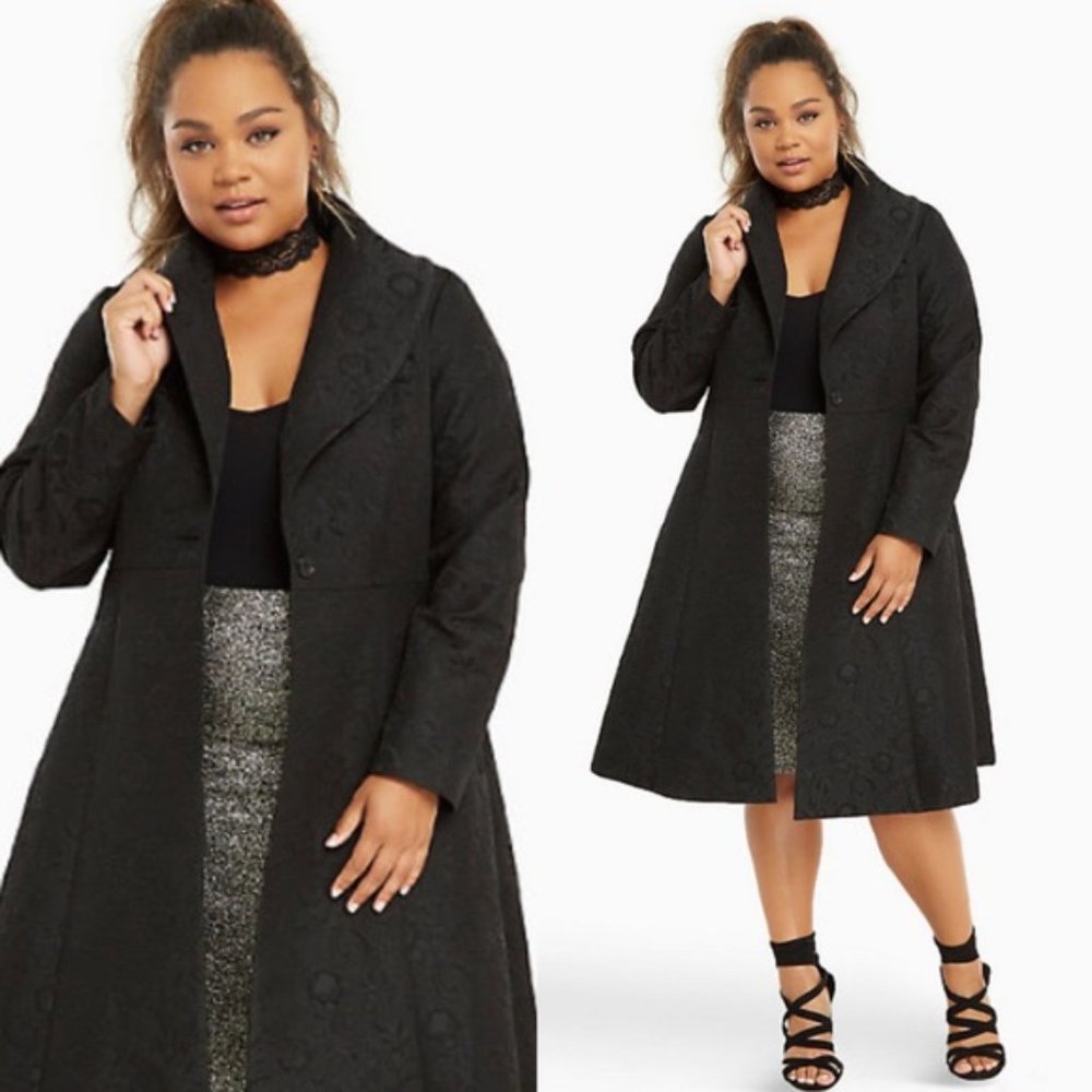 Torrid Black Pea Coat